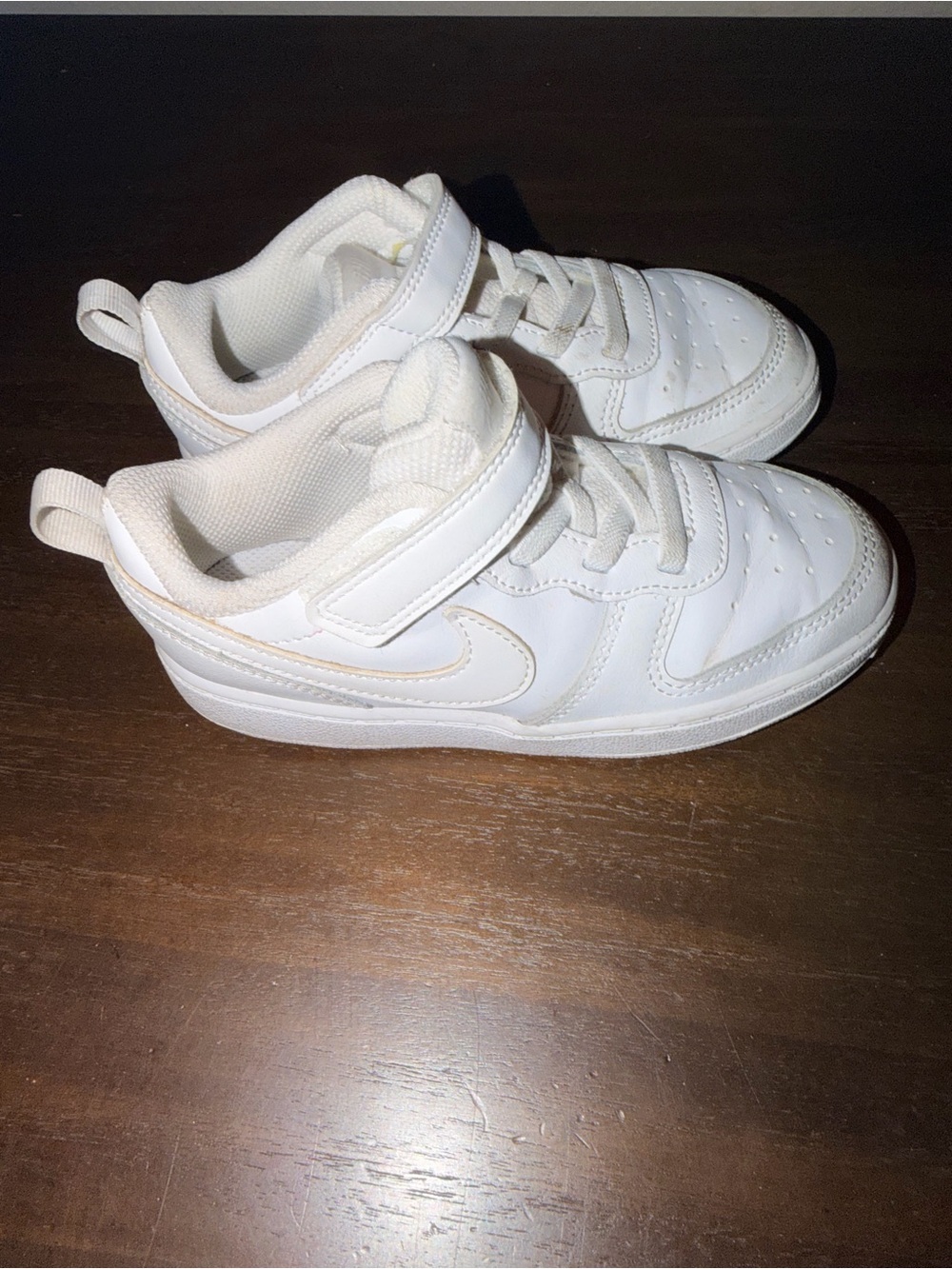 Nike Kids White Velcro & Lace Sneakers
